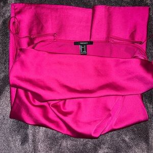 Forever21 Hot Pink Slip Dress with cowl neck line
